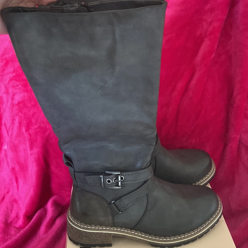 NEW Grey Riding/Work Boots 9M - Picture 3 of 7